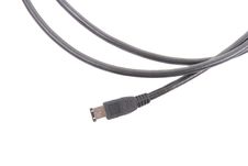 Black USB Cable Stock Photo