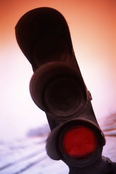 Iron Road Traffic Light Stock Images Iron Road Traffic Light Stock Images