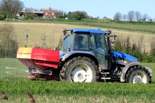 Farmer Feeding His Crop Royalty Free Stock Image Farmer Feeding His Crop Royalty Free Stock Image