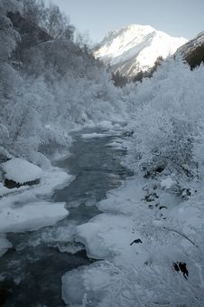 Winter River Royalty Free Stock Photo Winter River Royalty Free Stock Photo