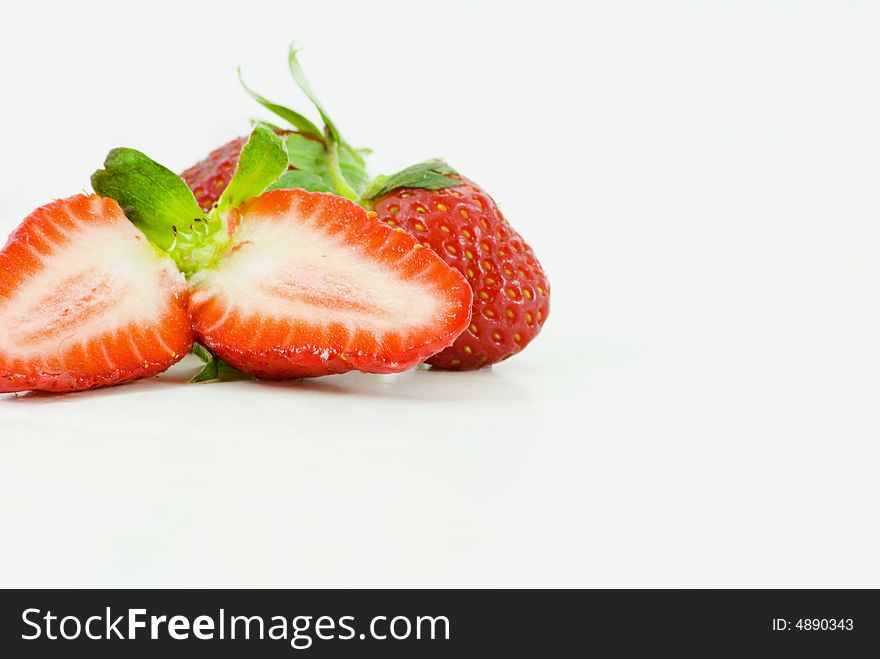 Fresh, juicy and attractive strawberries waiting to be eaten. Fresh, juicy and attractive strawberries waiting to be eaten