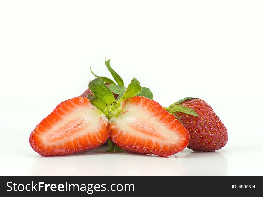 Fresh, juicy and attractive strawberries waiting to be eaten. Fresh, juicy and attractive strawberries waiting to be eaten