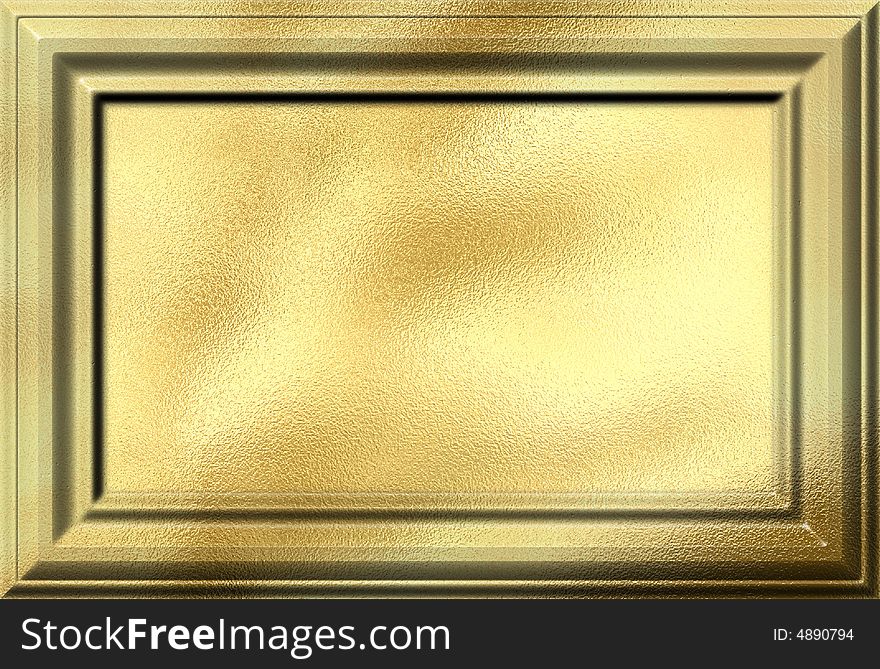 Gold framework for photos