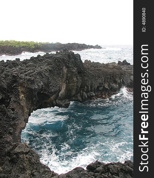 In Black Sand Beach, Maui. In Black Sand Beach, Maui.