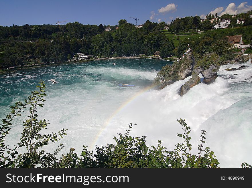 The Rhine Falls in Switzerland. The Rhine Falls in Switzerland