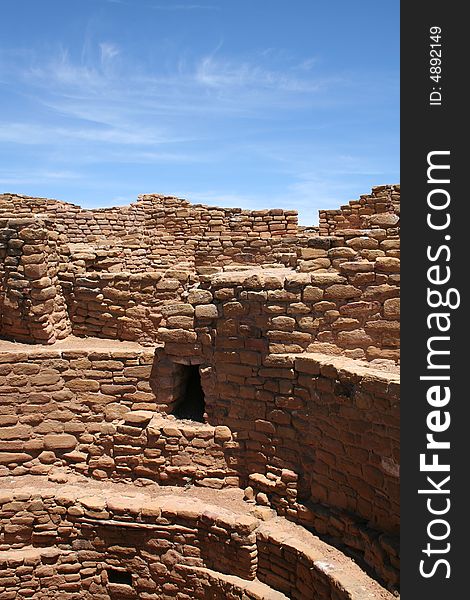 Ancient Anasazi ruins on top of the mesa at Mesa Verde National Park in Colorado. Ancient Anasazi ruins on top of the mesa at Mesa Verde National Park in Colorado