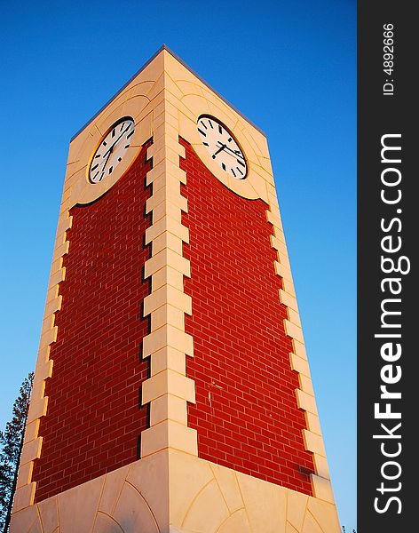 Clock Tower in Center of University Campus. Clock Tower in Center of University Campus