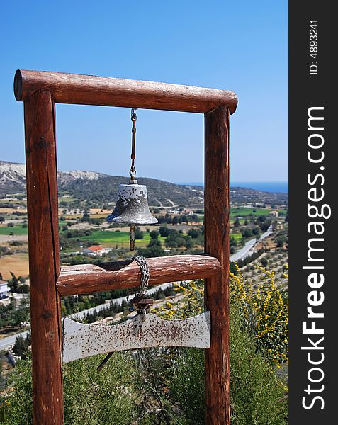 Wooden belfry from a Cristian church in Cyprus