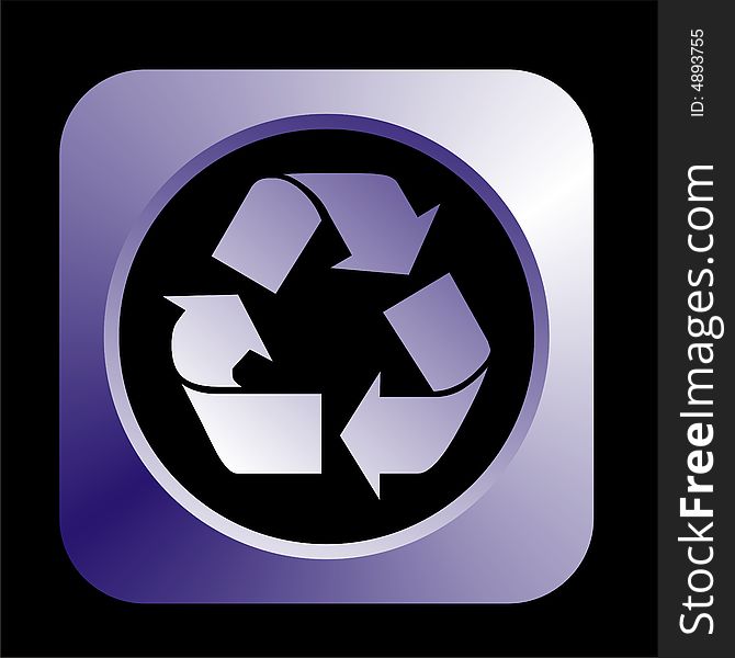 Purple recycling logo. Vector illustration. Purple recycling logo. Vector illustration