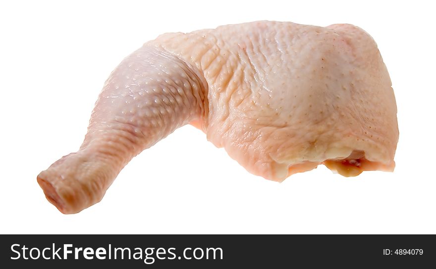 Part of an raw chicken