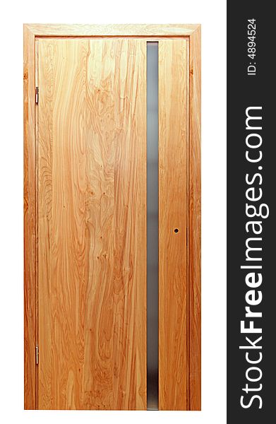 Door on a white background,saved clipping path