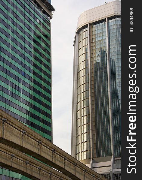 Modern skyscrapers in kuala lumpur, malaysia