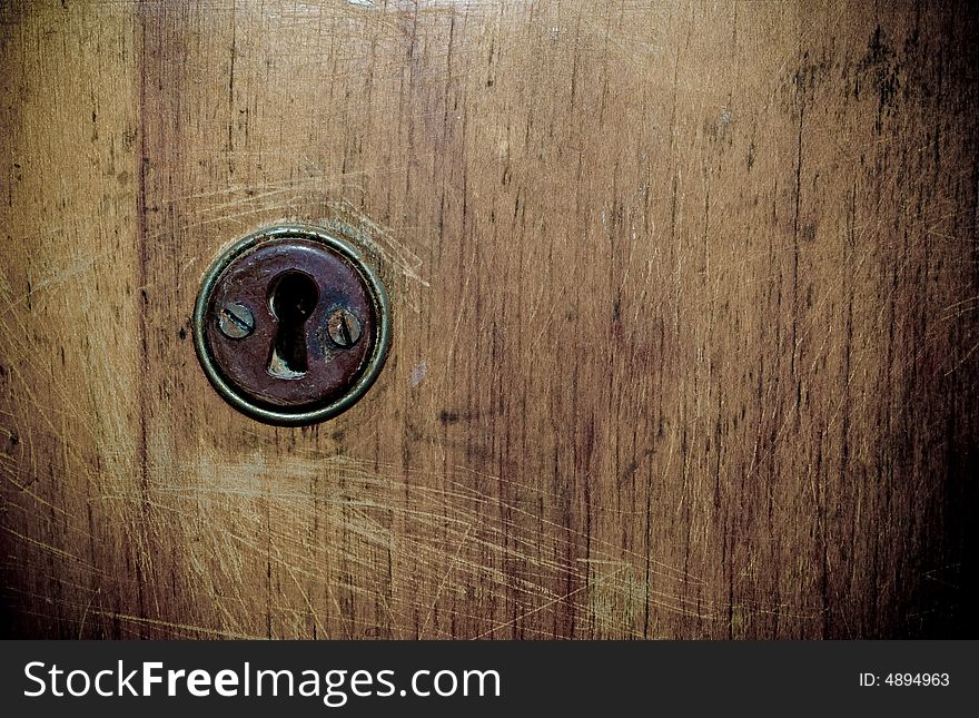 Old door with grunge texture