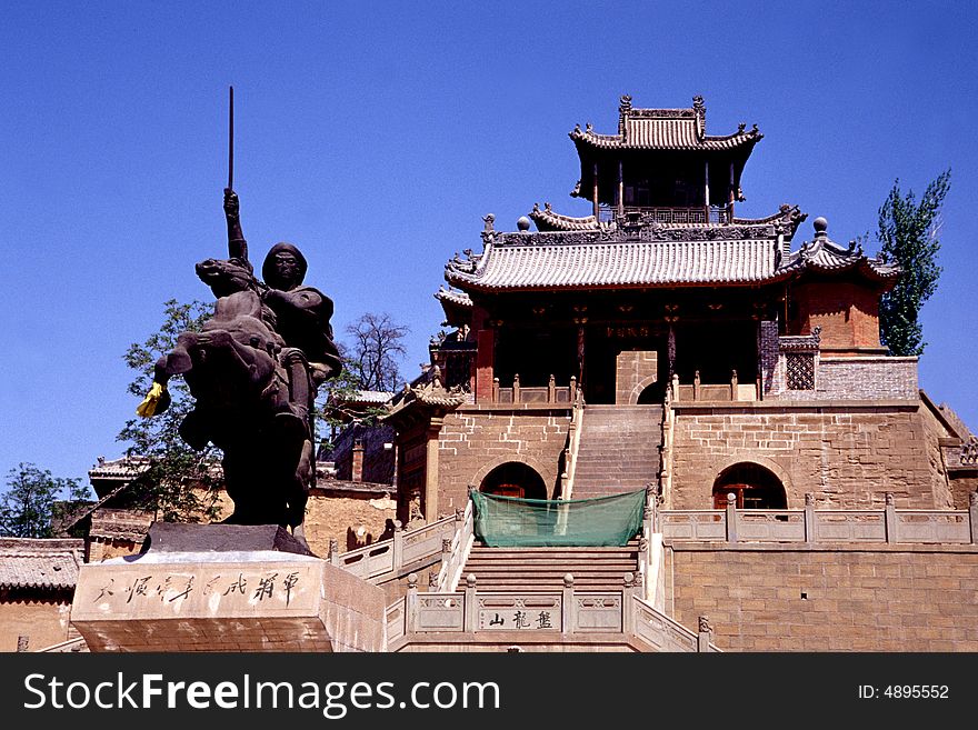 Lizicheng statue and resort palace, mizhi, shanxi, china.