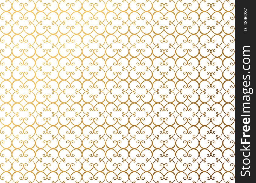 Pattern of golden design floral. Pattern of golden design floral.