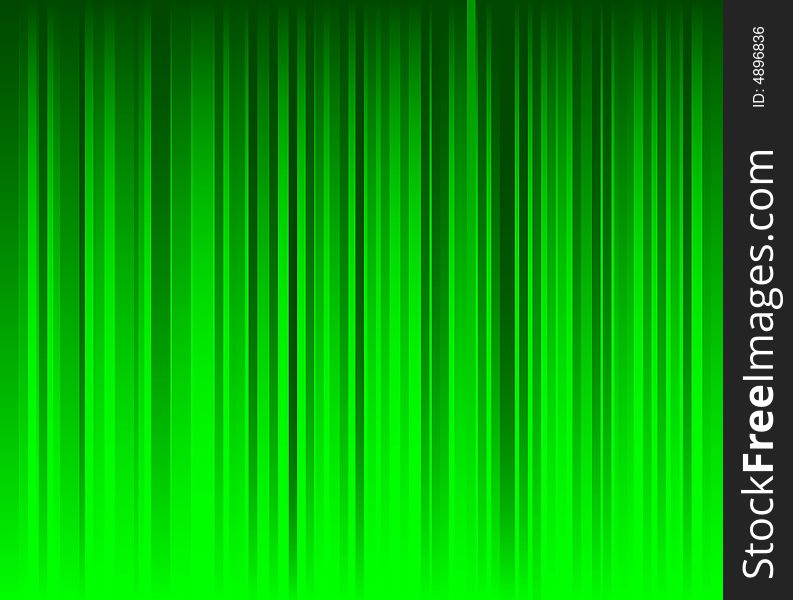 Green striped background, vector illustration