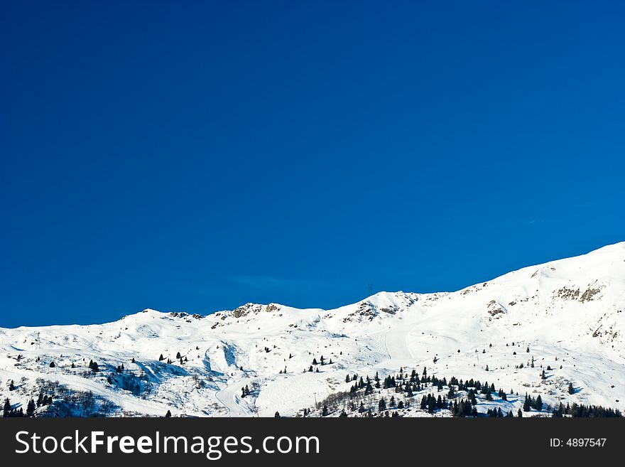 Ski slopes at FrÐµnch Alps. Ski slopes at FrÐµnch Alps