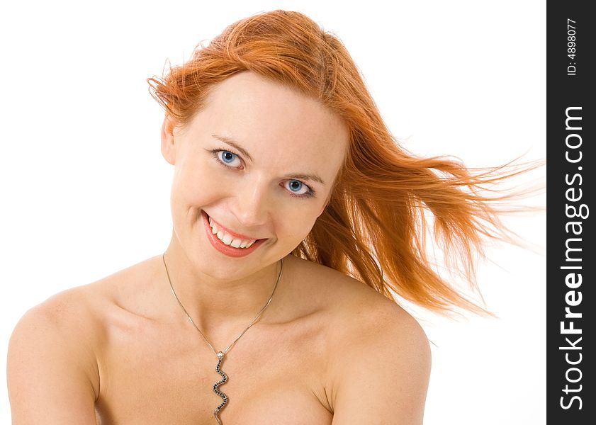 Redhead woman portrait