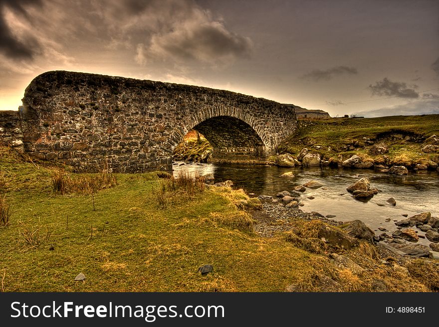 Stone bridge has been met in scottish highlands