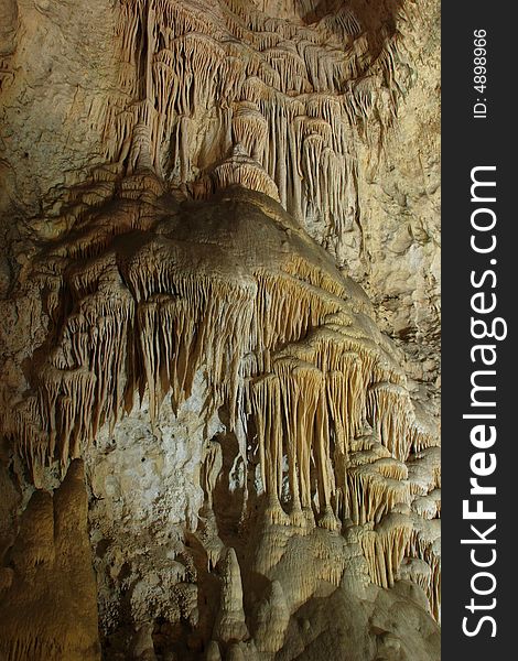 Cave formations along the Big Room Tour - Carlsbad Caverns National Park