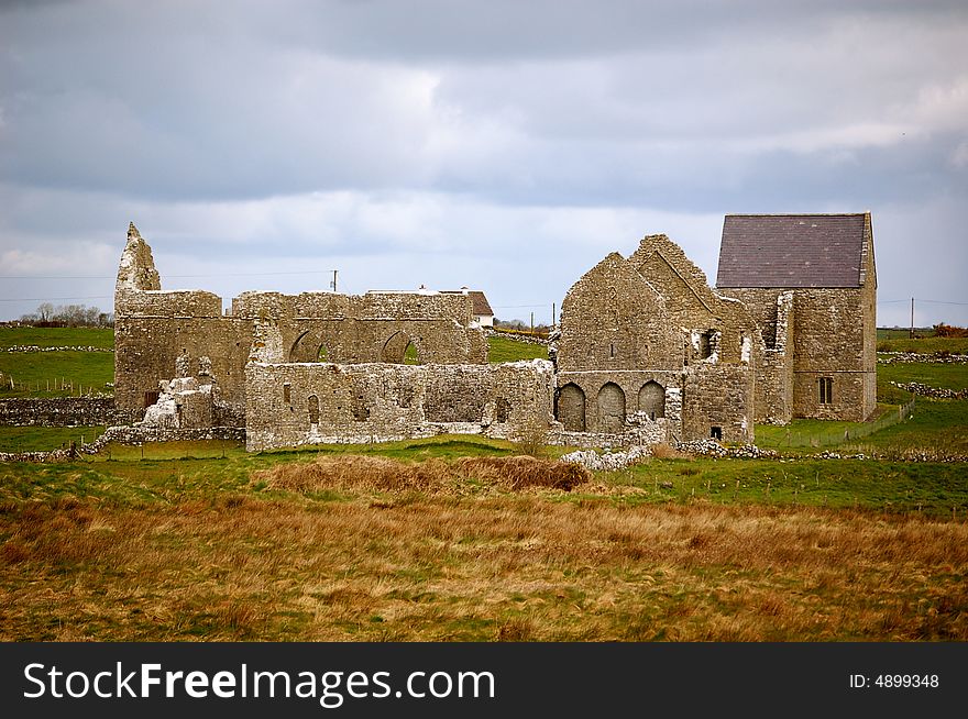 An old ruin in Abbeyknockmoy, Co.Galway, Ireland