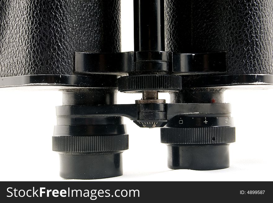 Binoculars isolated on a white background. Binoculars isolated on a white background