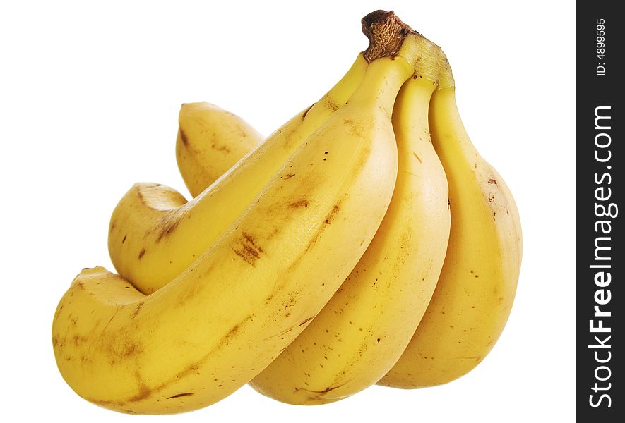 Bananas isolated on white background.