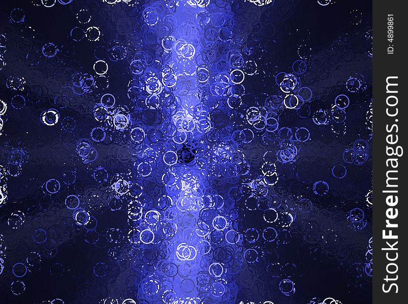 Abstract blue circles