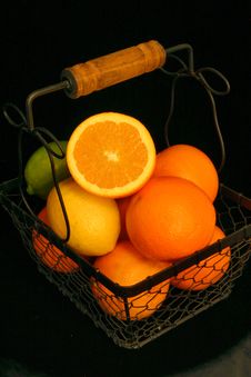Citrus Fruit Basket Stock Photos Citrus Fruit Basket Stock Photos