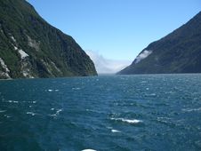 Cloudily Exit Of Milford Sound Royalty Free Stock Photo Cloudily Exit Of Milford Sound Royalty Free Stock Photo