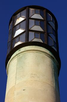 Light-tower On The River Mersey 01 Stock Image