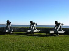 Cannons Standing Guard. Stock Photos Cannons Standing Guard. Stock Photos
