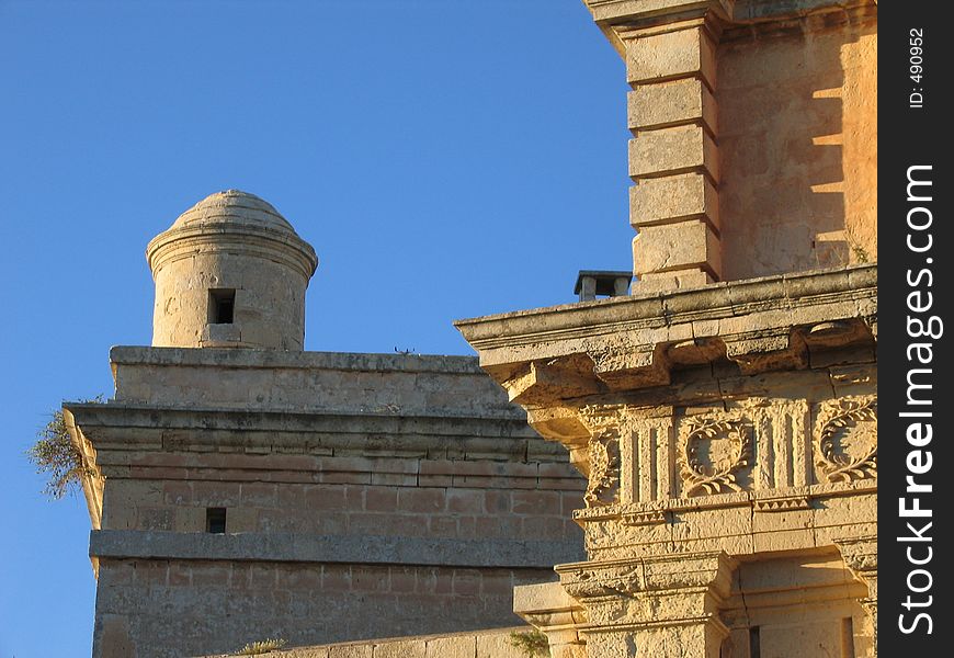Detail of Maltese building