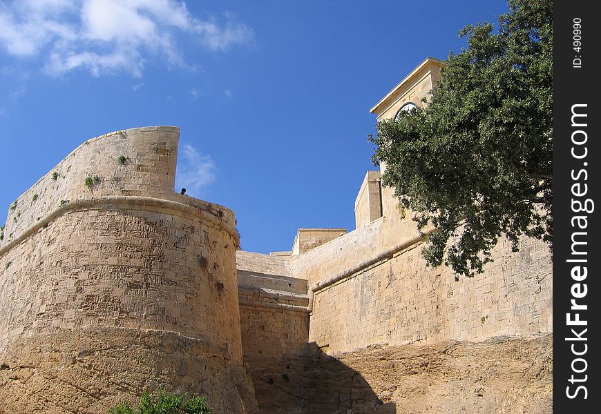 The strong bastion of Victoria, Gozo, Malta. The strong bastion of Victoria, Gozo, Malta