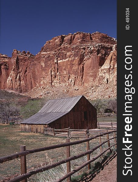 Old barn in the Capitol Reef National ParkUtah
