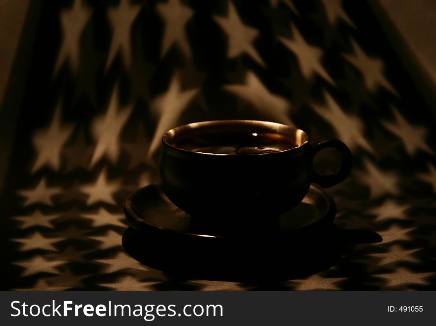 A coffee-cup in starlight