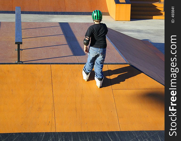 Skate park Rollerblading. Skate park Rollerblading.