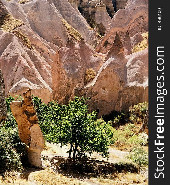 Rose mountains, Cappadocia, Turkey