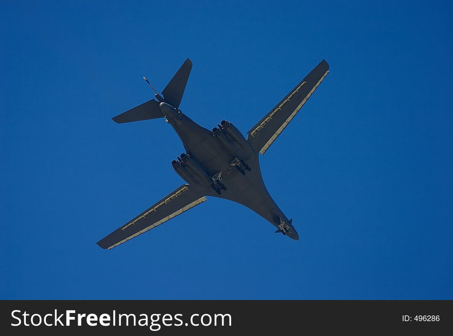 USA bomber B1B in the sky MAKS 2005. USA bomber B1B in the sky MAKS 2005