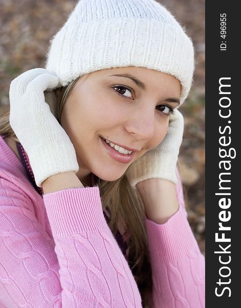 Smiling teen girl