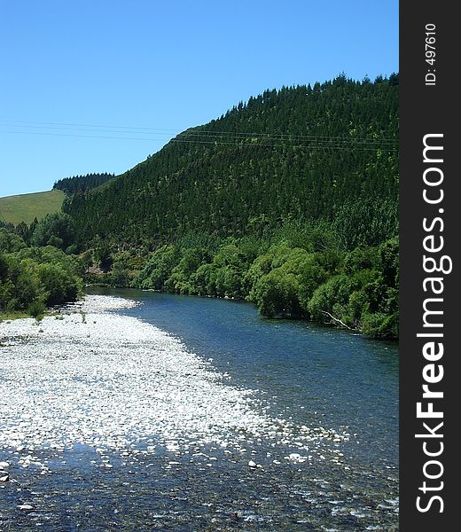 Grahm River, Nelson Region, New Zealand. Grahm River, Nelson Region, New Zealand