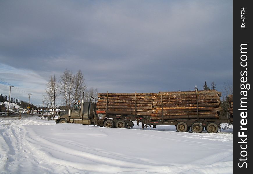 Logging Truck Ready To Go