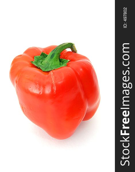 Red Pepper Over White