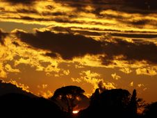 Golden Sunset 2 Royalty Free Stock Photography Golden Sunset 2 Royalty Free Stock Photography