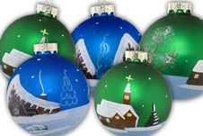 Christmas Balls Hand Painted Royalty Free Stock Photo Christmas Balls Hand Painted Royalty Free Stock Photo
