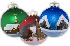 Christmas Balls Hand Painted Royalty Free Stock Photos Christmas Balls Hand Painted Royalty Free Stock Photos