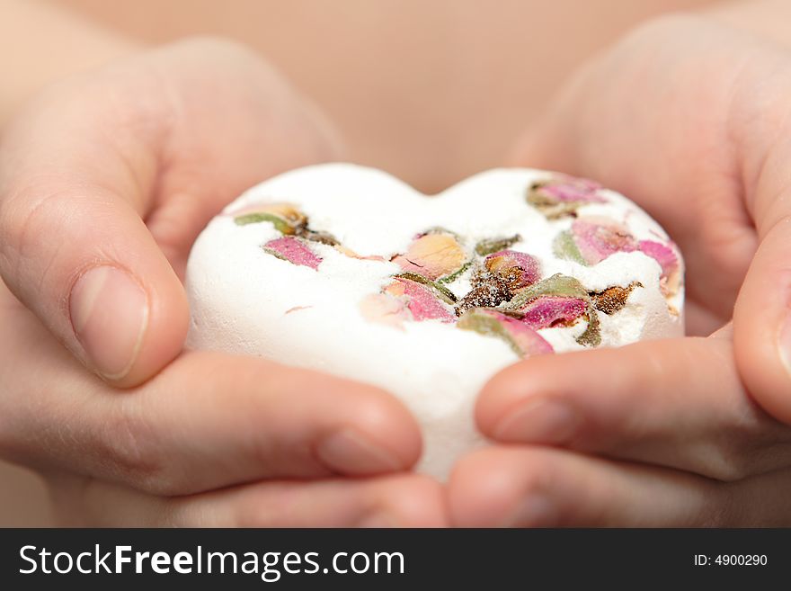 Beautiful Soap In Her Hands