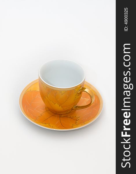 Cup on a white background