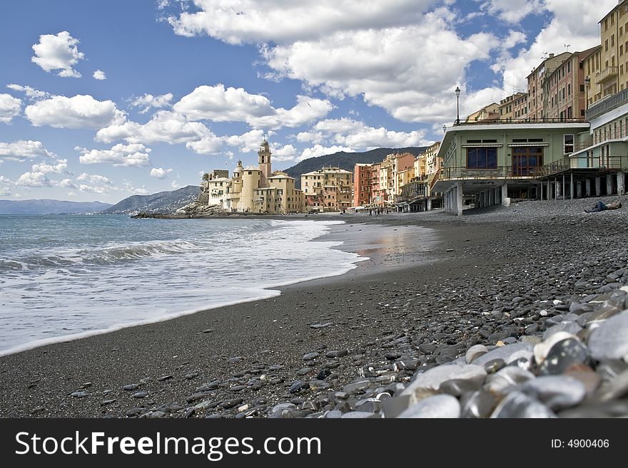 Famous village in the ligurian riviera italy. Famous village in the ligurian riviera italy