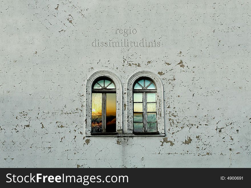 Take a look inside window. You will find there undiscovered world. Above they there is a famous phrase of St. Augustyn writen in Latin language Regio Dissimilitudinis which means The region of unlikiness. Take a look inside window. You will find there undiscovered world. Above they there is a famous phrase of St. Augustyn writen in Latin language Regio Dissimilitudinis which means The region of unlikiness.